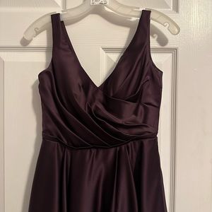 David’s Bridal purple bridesmaid dress
